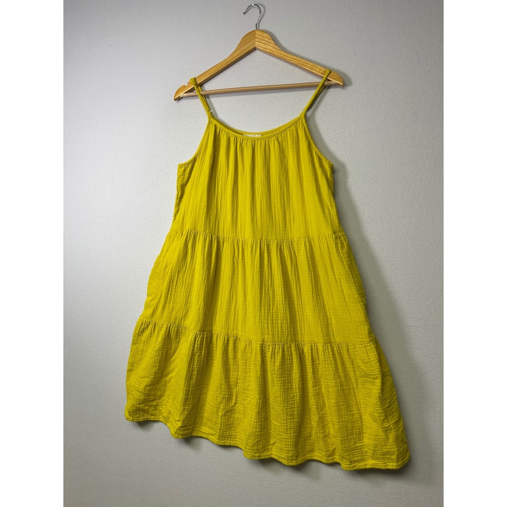 Boho Universal Thread Womens Medium Yellow Tiered… - image 9